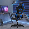 IntimaTe WM Heart Sedia da Gaming Intimate, Sedia da ufficio, Schienale Alto Ergonomica, Sedia da Gioco con Comoda Supporto Poggiatesta e Lombare, Blu