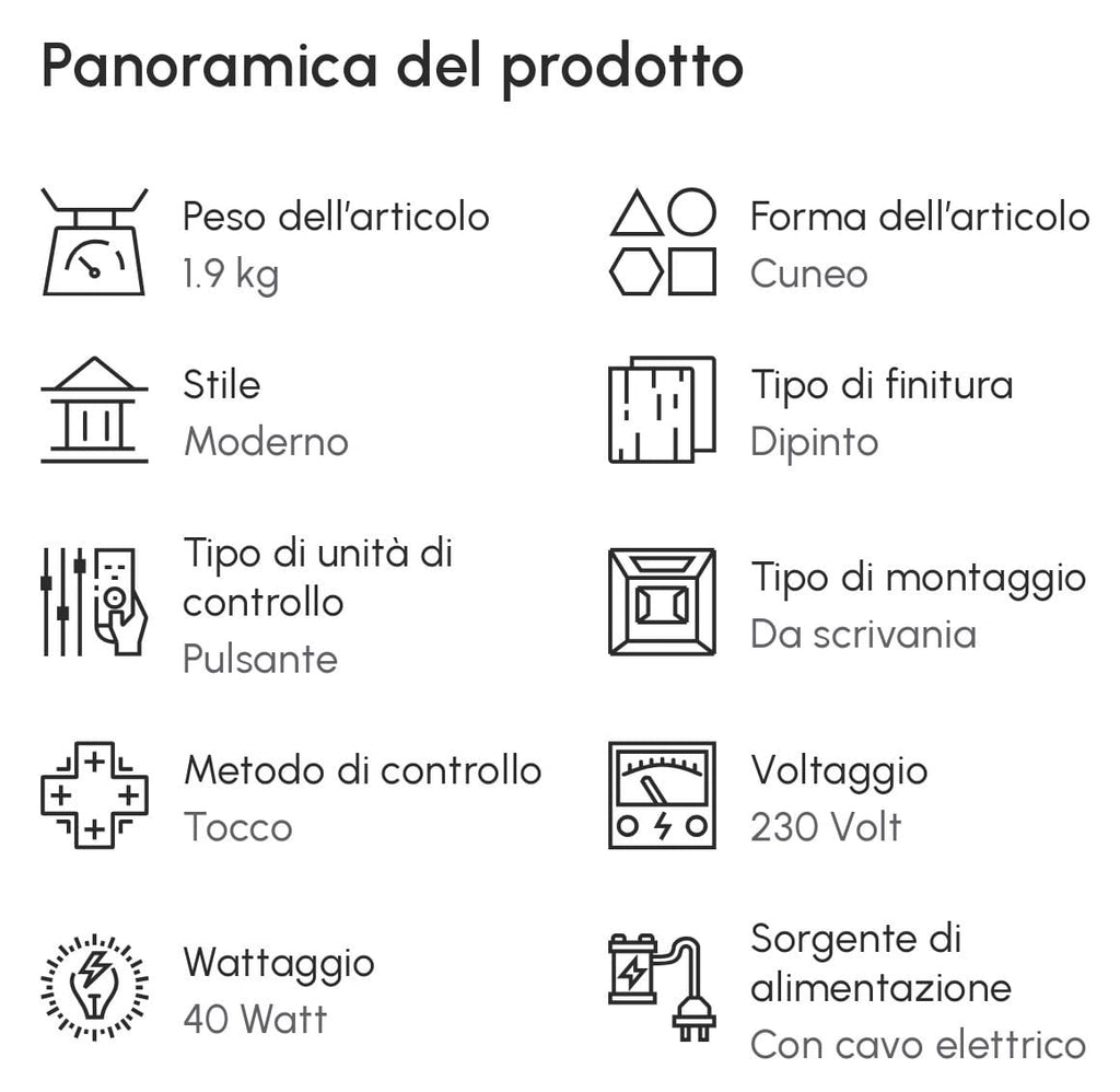 Lampada da Tavolo a Treppiede con Paralume Dorato in Metallo, Attacco E27, Ф30x62cm