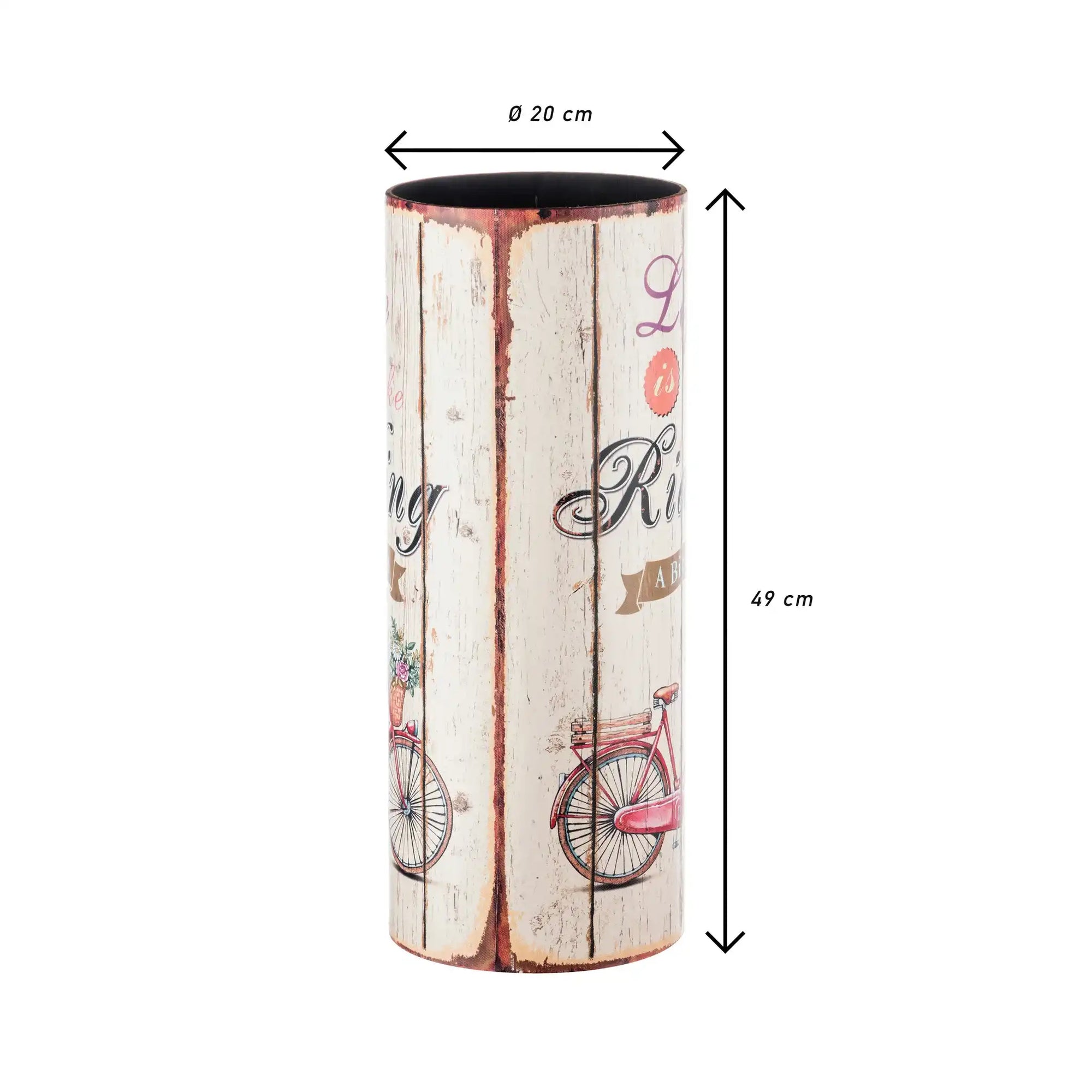 Portaombrelli beige in canvas in stile vintage