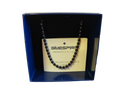 Bracciale Bluespirit In Acciaio Con Sfere Nere E Finiture Color Silver, Lunghezza Cm 22, In Confezione Regalo, Per Uomo.
